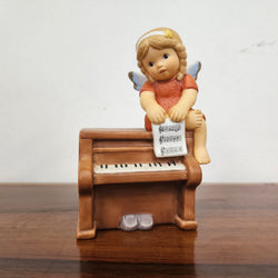 Delightful 2 pce Musical Goebel Angels on Piano | Antique & Vintage | Moonee Ponds Antiques | Australia Wide Delivery