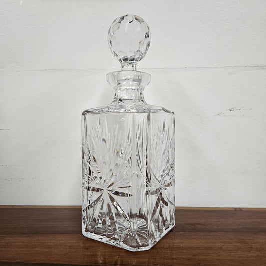 Vintage Crystal Spirit Decanter