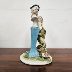 Vintage Italian Ceramic Statue 'Drinking Pals' | Antique & Vintage | Moonee Ponds Antiques | Australia Wide Delivery