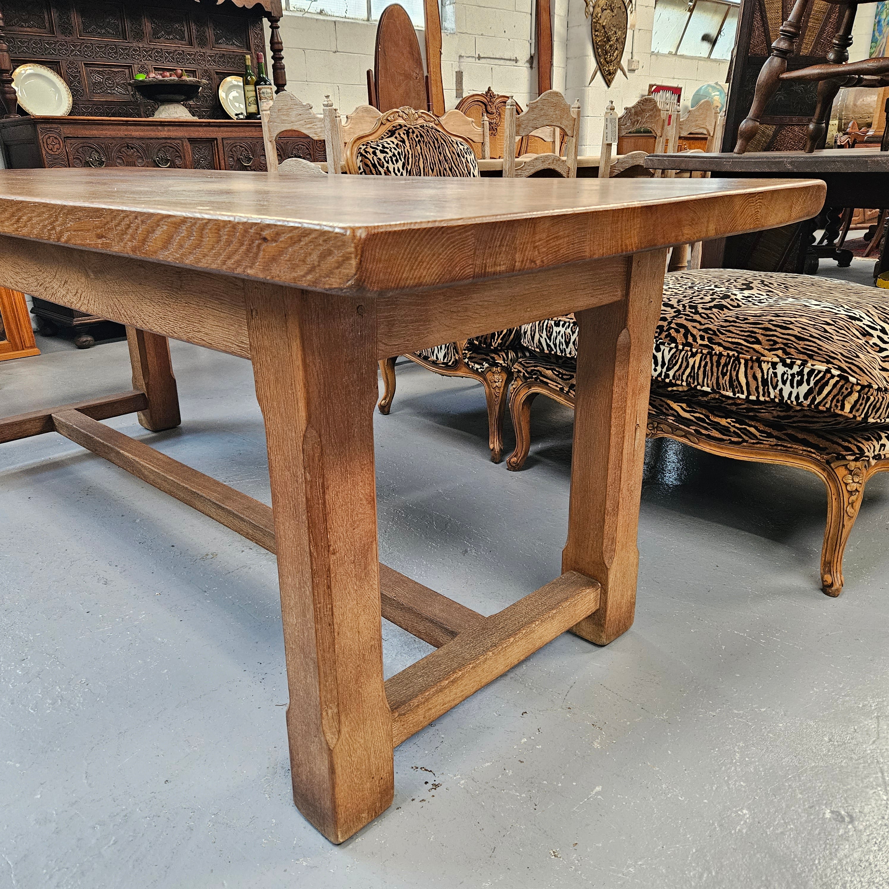 Solid French Oak Farmhouse Dining Table | Antique & Vintage | Moonee Ponds Antiques | Australia Wide Delivery