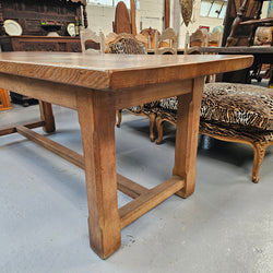 Solid French Oak Farmhouse Dining Table | Antique & Vintage | Moonee Ponds Antiques | Australia Wide Delivery