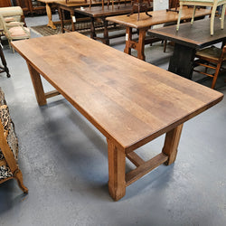 Solid French Oak Farmhouse Dining Table | Antique & Vintage | Moonee Ponds Antiques | Australia Wide Delivery