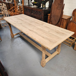 French Raw Oak Refectory Dining Table | Antique & Vintage | Moonee Ponds Antiques | Australia Wide Delivery