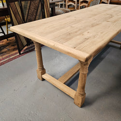 French Raw Oak Refectory Dining Table | Antique & Vintage | Moonee Ponds Antiques | Australia Wide Delivery