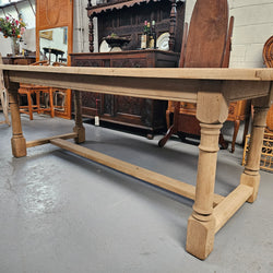 French Raw Oak Refectory Dining Table | Antique & Vintage | Moonee Ponds Antiques | Australia Wide Delivery