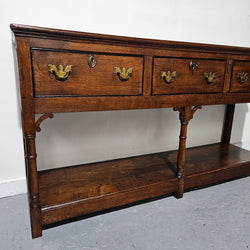 Rare & Hard to Find Early 19th Century Three Drawer Oak Kitchen Dresser Base | Antique & Vintage | Moonee Ponds Antiques | Australia Wide Delivery