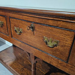 Rare & Hard to Find Early 19th Century Three Drawer Oak Kitchen Dresser Base | Antique & Vintage | Moonee Ponds Antiques | Australia Wide Delivery