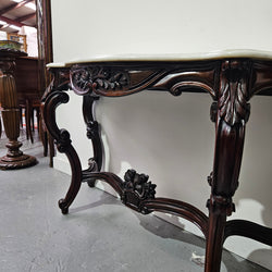Louis XV Style 19th Century French Rosewood Marble Top Console Table | Antique & Vintage | Moonee Ponds Antiques | Australia Wide Delivery