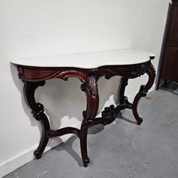 Louis XV Style 19th Century French Rosewood Marble Top Console Table | Antique & Vintage | Moonee Ponds Antiques | Australia Wide Delivery