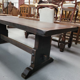 Stunning French Dark Oak Refectory Style Dining Table