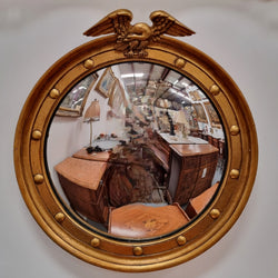 Vintage French Empire Style Gilt Convex Mirror | Antique & Vintage | Moonee Ponds Antiques | Australia Wide Delivery