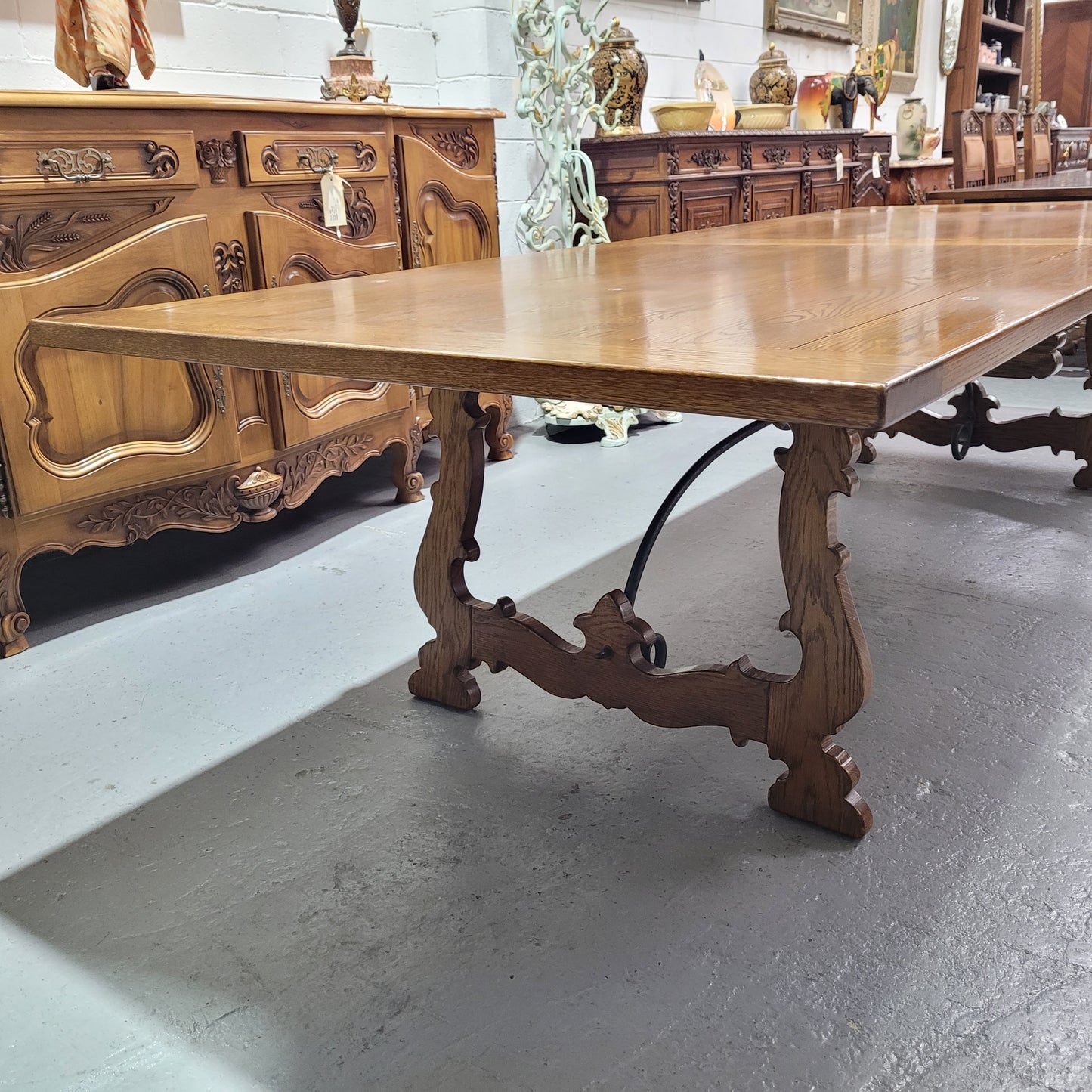 Bespoke Spanish Style Three Meter Long Dining Table