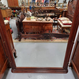 Mahogany Louis XVI Style Mantle Mirror