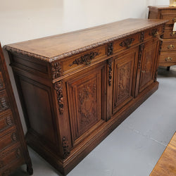 Stunning 19th Century French Oak Renaissance Style Sideboard Base | Antique & Vintage | Moonee Ponds Antiques | Australia Wide Delivery