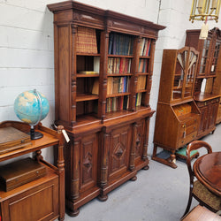 French Oak Renaissance Style Open Bookcase | Antique & Vintage | Moonee Ponds Antiques | Australia Wide Delivery
