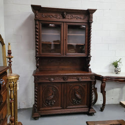 Renaissance Style French Oak Buffet De Corp With Impressive Carvings | Antique & Vintage | Moonee Ponds Antiques | Australia Wide Delivery