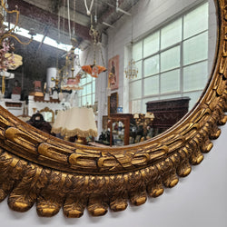 Rare Vintage Giltwood Round Mirror | Antique & Vintage | Moonee Ponds Antiques | Australia Wide Delivery