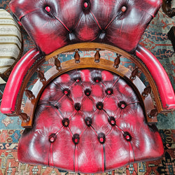 Vintage Leather Desk Chair | Antique & Vintage | Moonee Ponds Antiques | Australia Wide Delivery