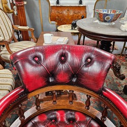 Vintage Leather Desk Chair | Antique & Vintage | Moonee Ponds Antiques | Australia Wide Delivery