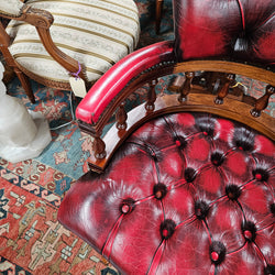 Vintage Leather Desk Chair | Antique & Vintage | Moonee Ponds Antiques | Australia Wide Delivery