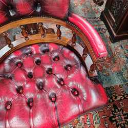 Vintage Leather Desk Chair | Antique & Vintage | Moonee Ponds Antiques | Australia Wide Delivery