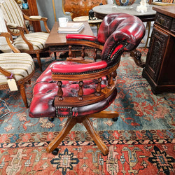 Vintage Leather Desk Chair | Antique & Vintage | Moonee Ponds Antiques | Australia Wide Delivery