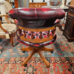 Vintage Leather Desk Chair | Antique & Vintage | Moonee Ponds Antiques | Australia Wide Delivery