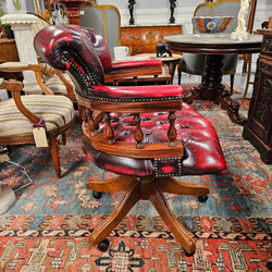 Vintage Leather Desk Chair | Antique & Vintage | Moonee Ponds Antiques | Australia Wide Delivery