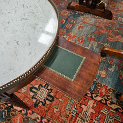 French Walnut Bouillotte Round Table | Antique & Vintage | Moonee Ponds Antiques | Australia Wide Delivery