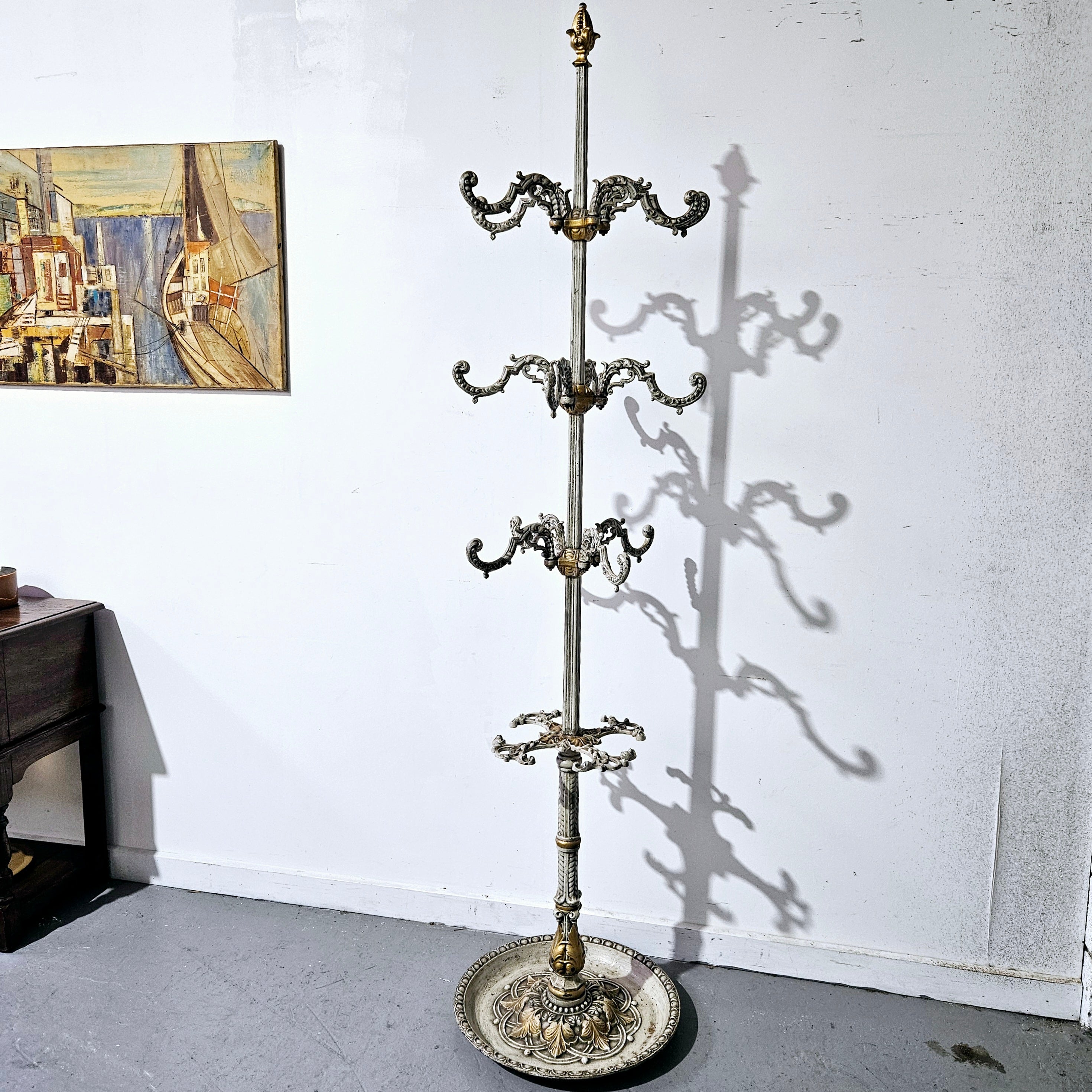 Antique Cast Iron Coat/Hat Stand