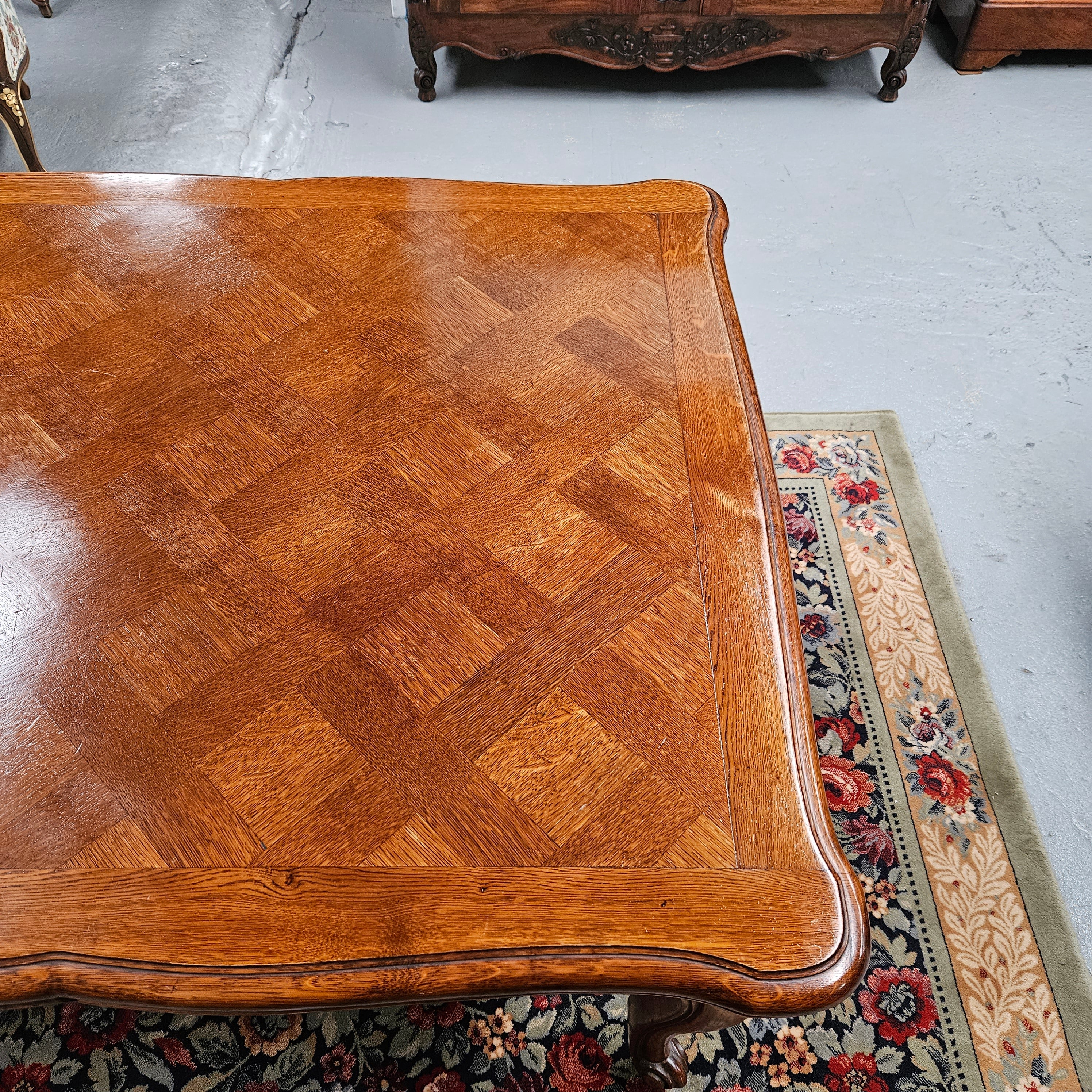 Antique Louis XV Style Parquetry Dining Table | Antique & Vintage | Moonee Ponds Antiques | Australia Wide Delivery