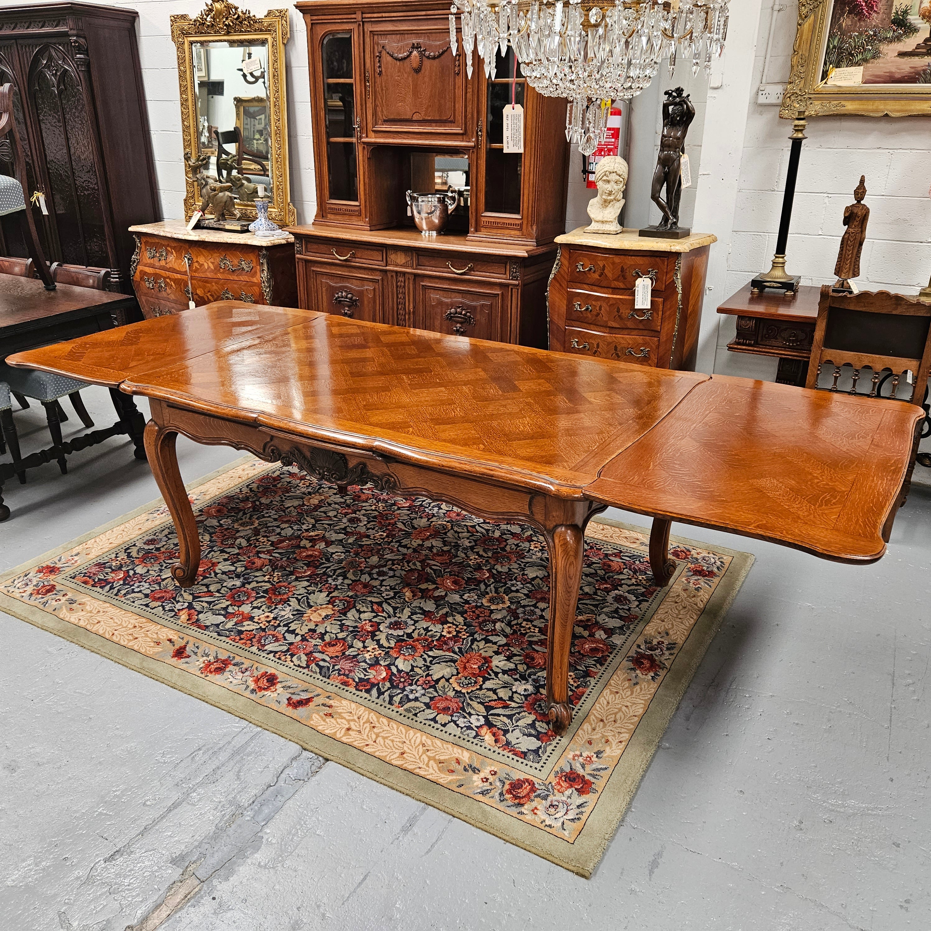 Antique Louis XV Style Parquetry Dining Table | Antique & Vintage | Moonee Ponds Antiques | Australia Wide Delivery