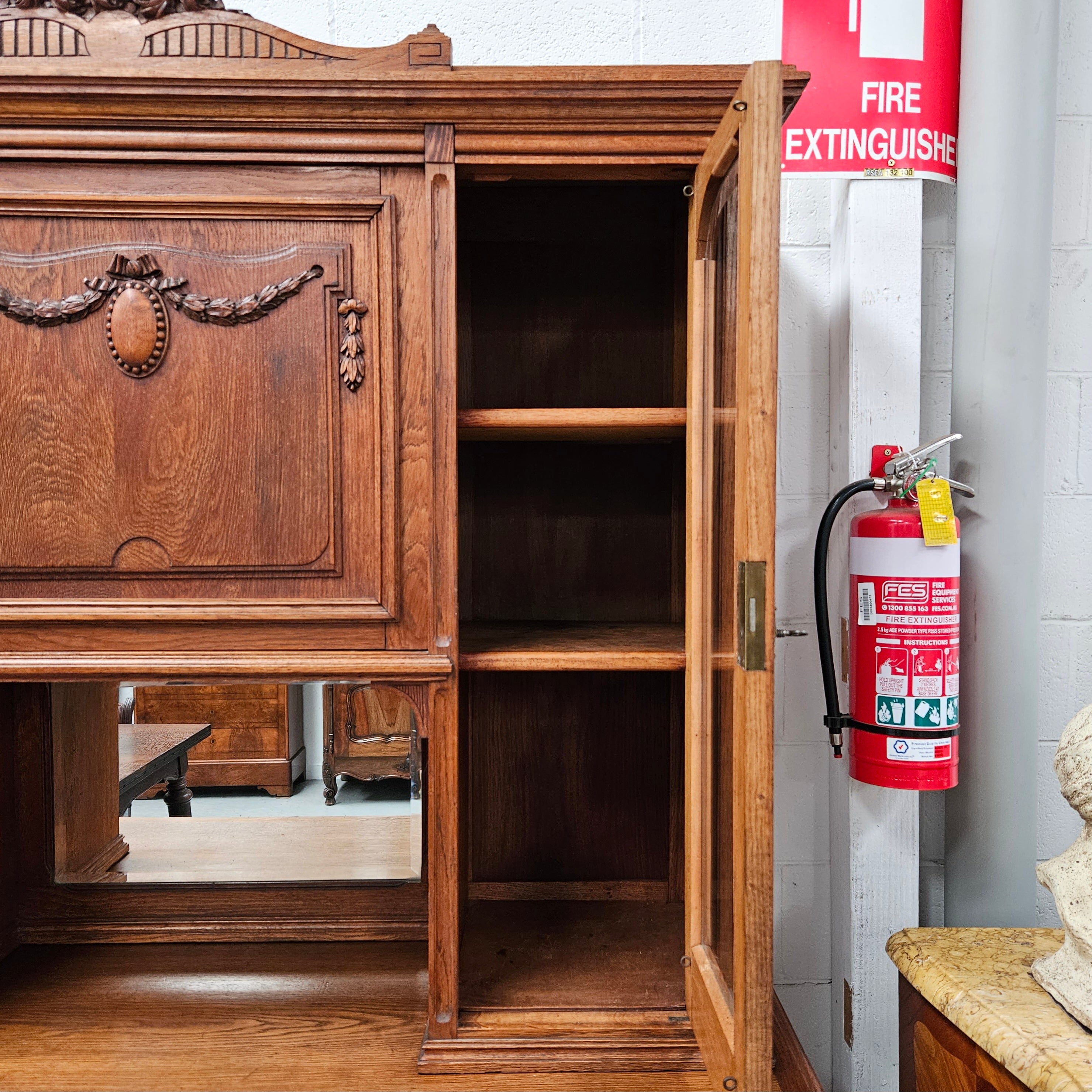 French Oak Art Deco Buffet | Antique & Vintage | Moonee Ponds Antiques | Australia Wide Delivery