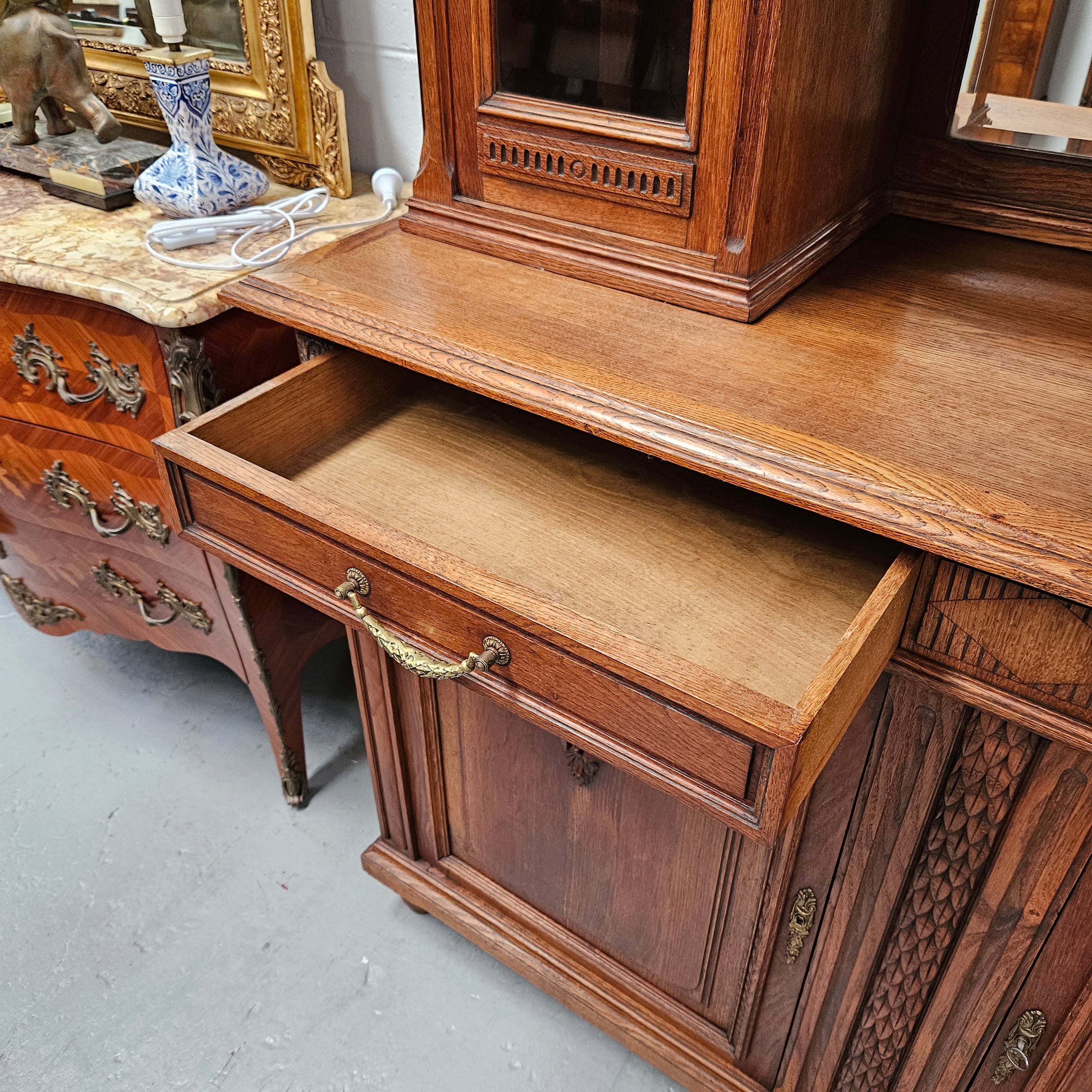 French Oak Art Deco Buffet | Antique & Vintage | Moonee Ponds Antiques | Australia Wide Delivery
