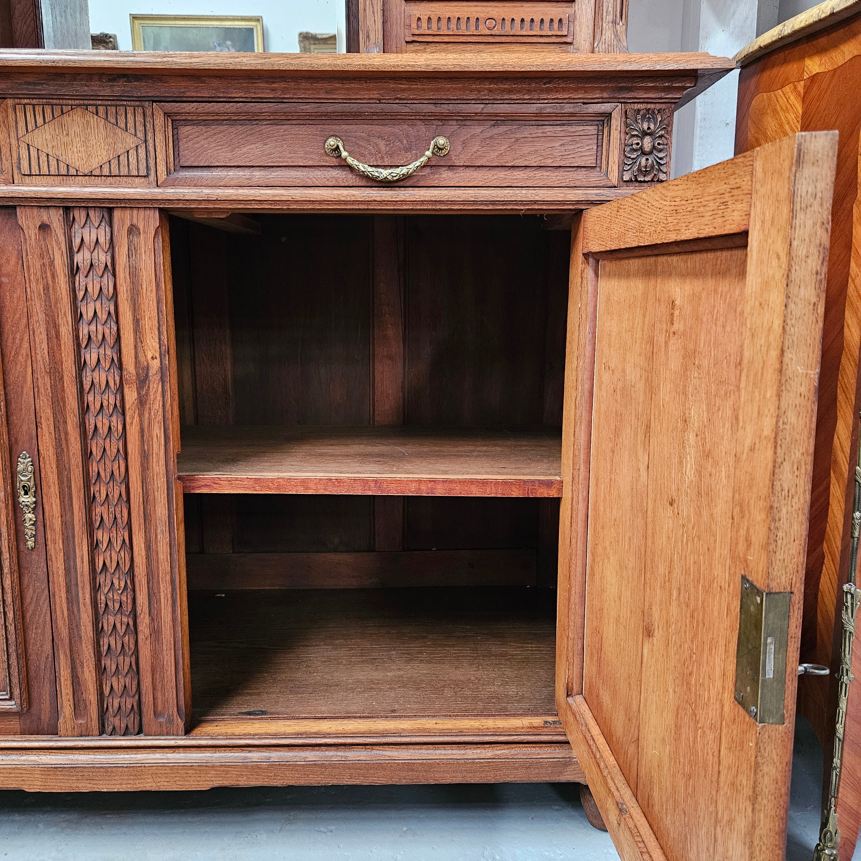 French Oak Art Deco Buffet | Antique & Vintage | Moonee Ponds Antiques | Australia Wide Delivery