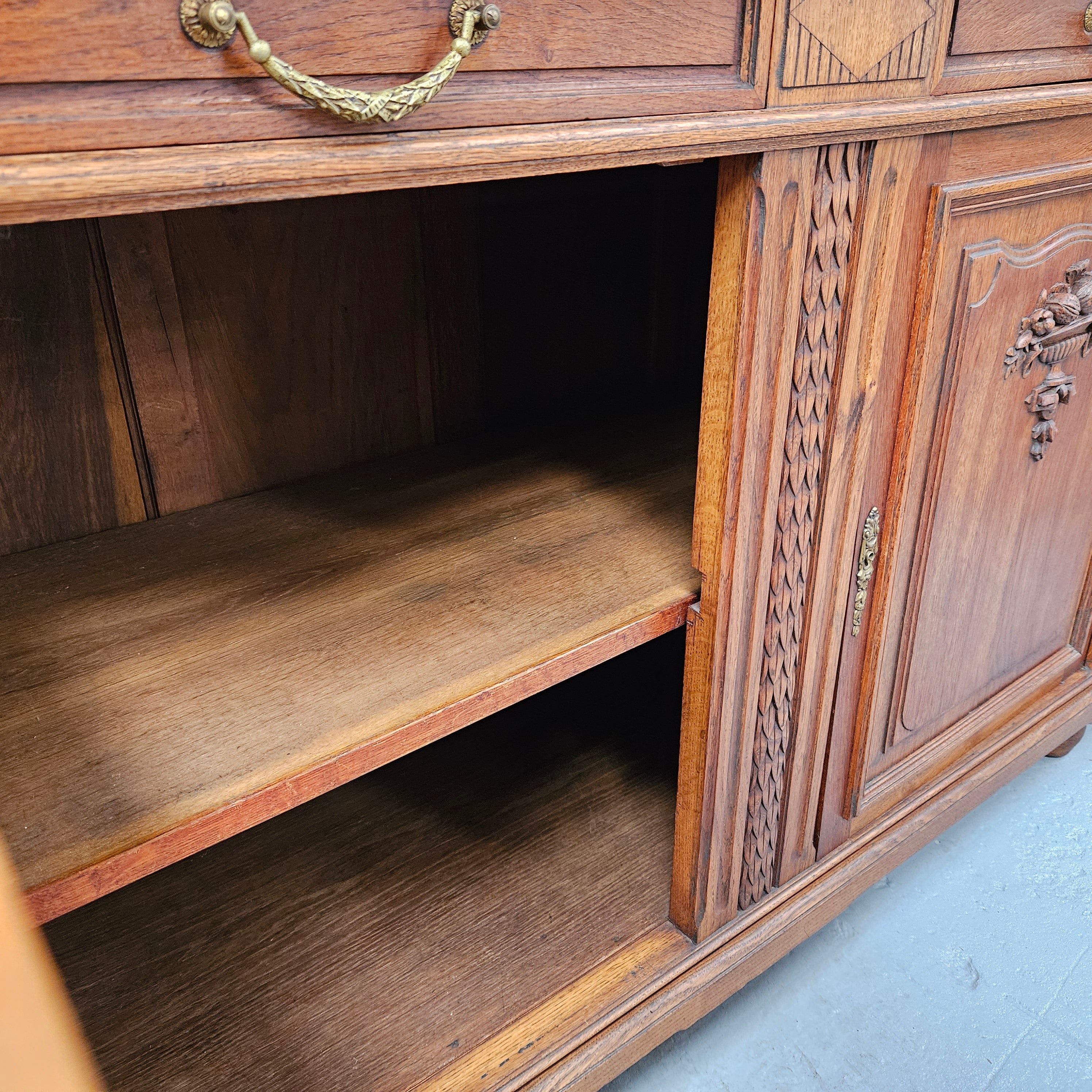 French Oak Art Deco Buffet | Antique & Vintage | Moonee Ponds Antiques | Australia Wide Delivery