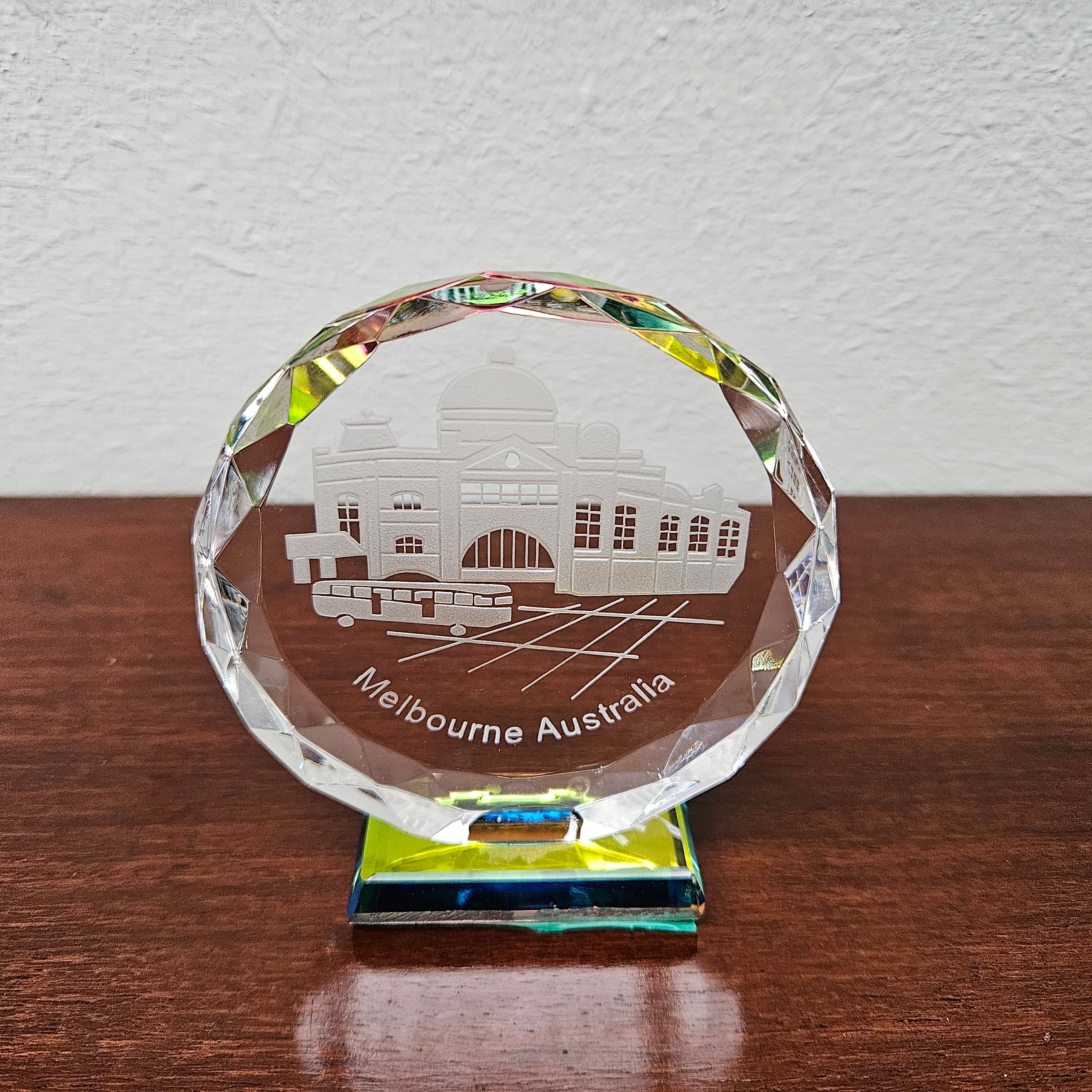 Crystal Melbourne Paper Weight