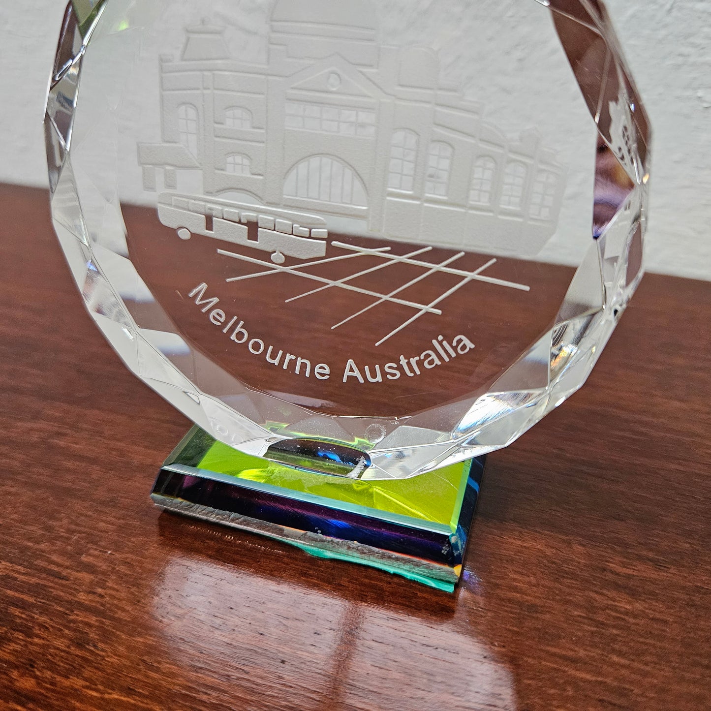 Crystal Melbourne Paper Weight