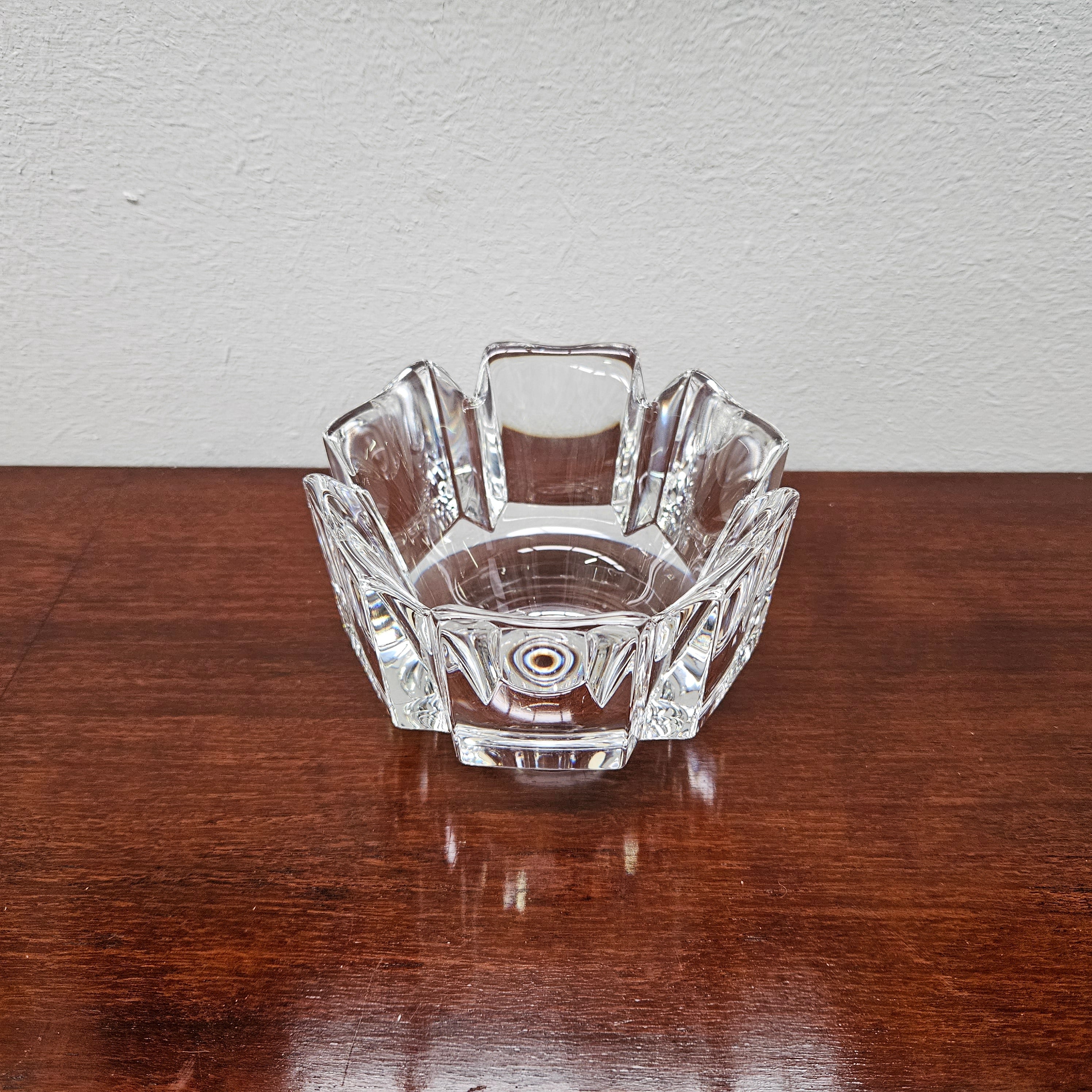 Orrefors "Corona" by Lars Hellsten Crystal Bowl | Antique & Vintage | Moonee Ponds Antiques | Australia Wide Delivery