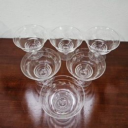 Vintage Set of Six Stuart Crystal Sweet Bowls