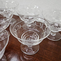 Vintage Set of Six Stuart Crystal Sweet Bowls | Antique & Vintage | Moonee Ponds Antiques | Australia Wide Delivery