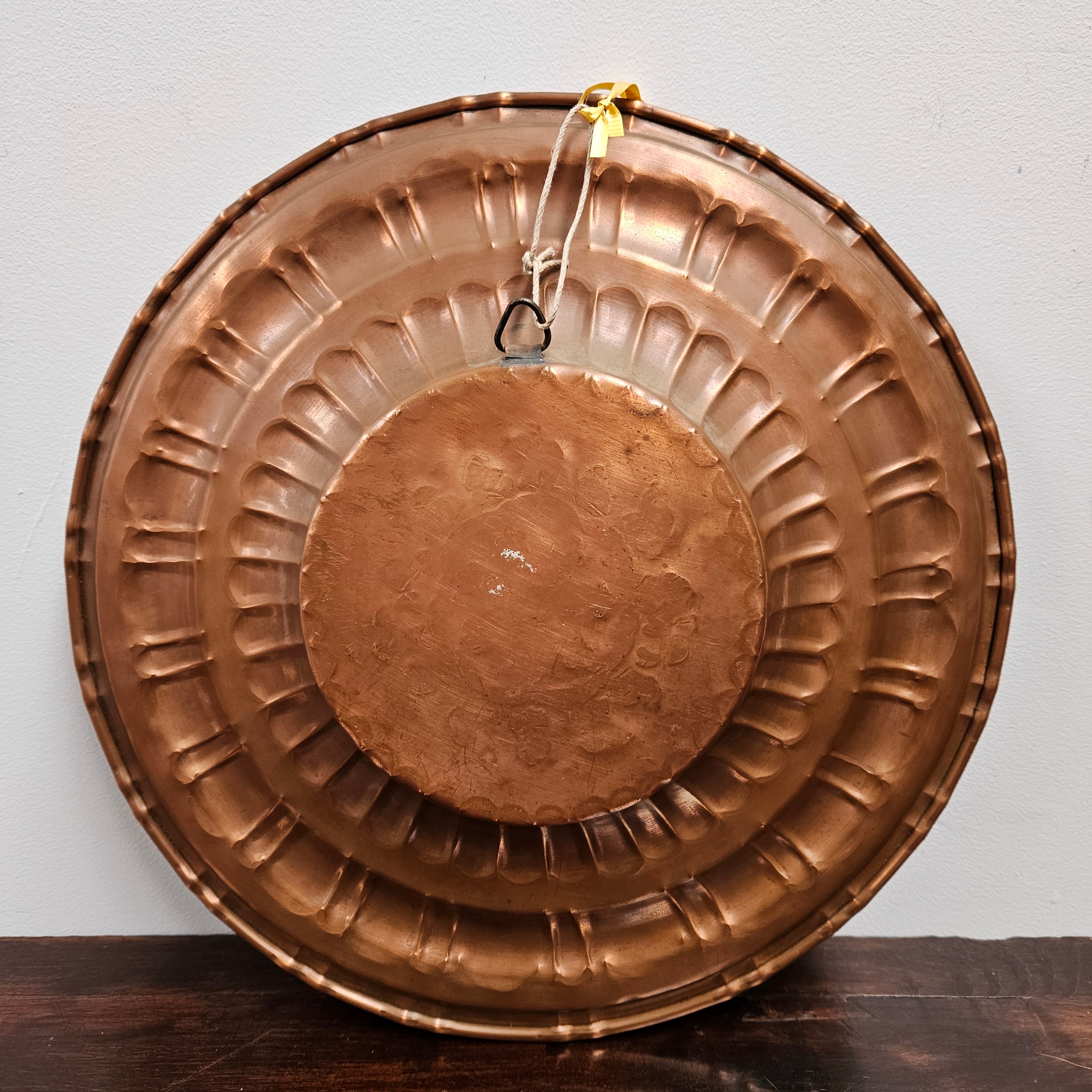 Antique Copper Repousse Worked Charger Plate | Antique & Vintage | Moonee Ponds Antiques | Australia Wide Delivery