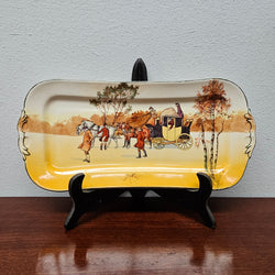 Royal Doulton "Coaching Days" Sandwich Plate | Antique & Vintage | Moonee Ponds Antiques | Australia Wide Delivery