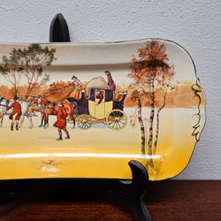 Royal Doulton "Coaching Days" Sandwich Plate | Antique & Vintage | Moonee Ponds Antiques | Australia Wide Delivery