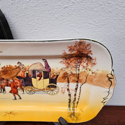 Royal Doulton "Coaching Days" Sandwich Plate | Antique & Vintage | Moonee Ponds Antiques | Australia Wide Delivery