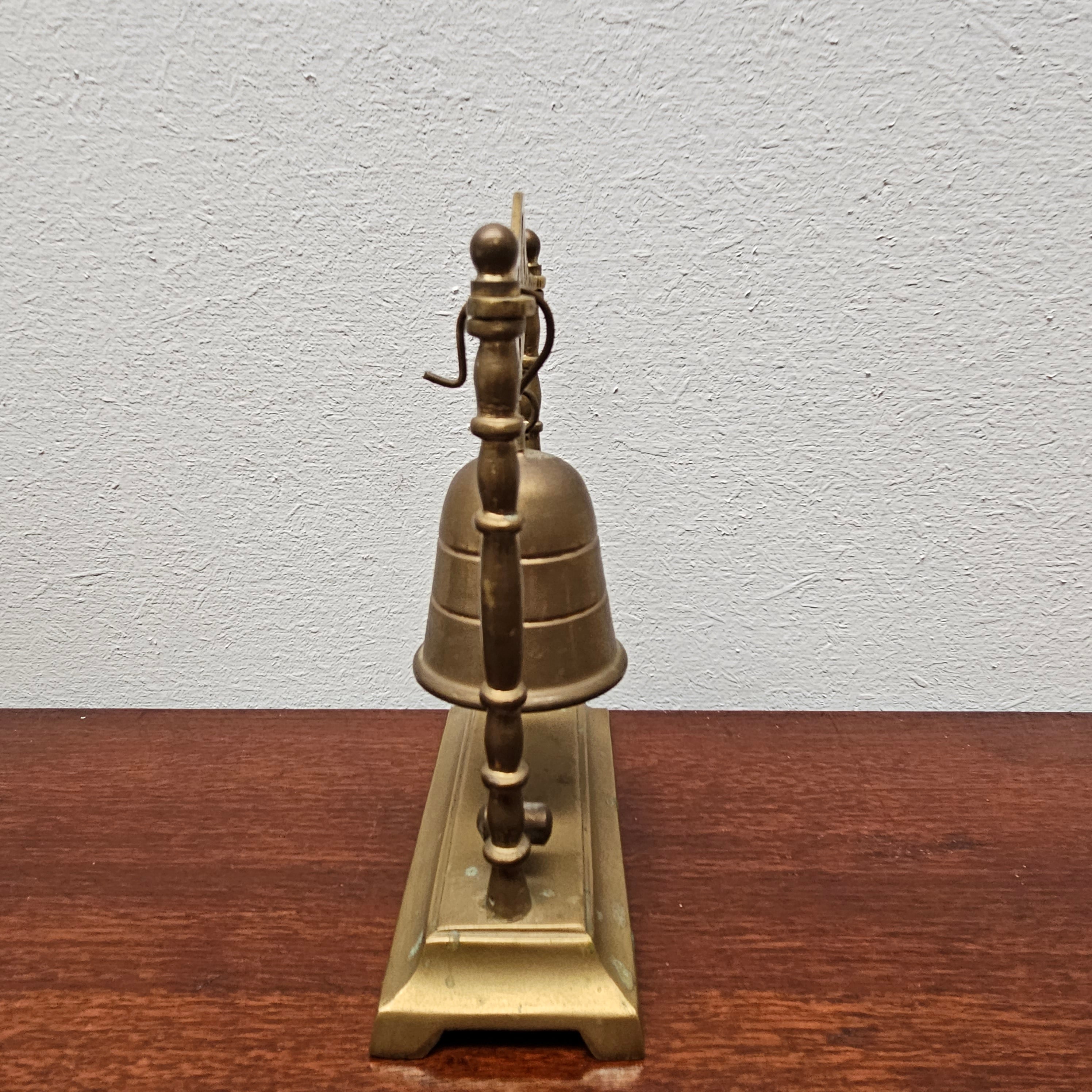 Antique Brass Bell on Stand With Gong | Antique & Vintage | Moonee Ponds Antiques | Australia Wide Delivery