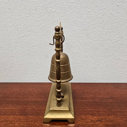 Antique Brass Bell on Stand With Gong | Antique & Vintage | Moonee Ponds Antiques | Australia Wide Delivery