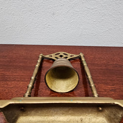 Antique Brass Bell on Stand With Gong | Antique & Vintage | Moonee Ponds Antiques | Australia Wide Delivery