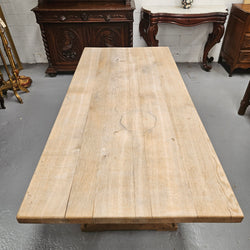 Raw French Oak Pedestal Dining Table | Antique & Vintage | Moonee Ponds Antiques | Australia Wide Delivery
