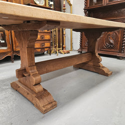 Raw French Oak Pedestal Dining Table | Antique & Vintage | Moonee Ponds Antiques | Australia Wide Delivery